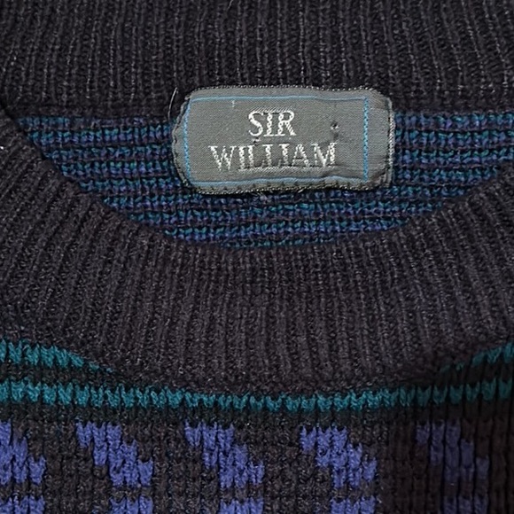 ⚡️SOLD⚡️Men’s Vintage Acrylic Long Sleeve Crew Neck Knit Sweater - Picture 4 of 4